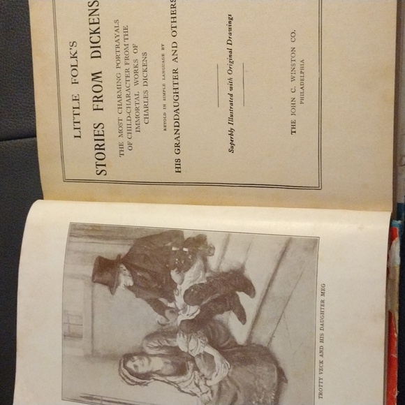 Antique Book Little Folks Stories from Dickens Published in 1898 - Picture 2 of 9